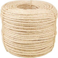Corda de sisal 6 mm com rolo de 220 metros