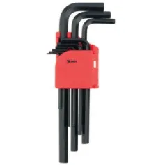 Jogo de chave allen longa 1,5 a 10 mm com 9 peças - 112319