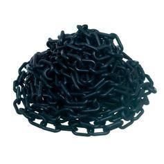 Corrente plástica de 6 mm pacote com 10 metros preto Corrente plástica de 6 mm pacote com 10 metros preto