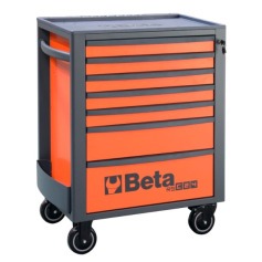 Carrinho para ferramentas com 7 gavetas full laranja - RSC24/7 Carrinho para ferramentas com 7 gavetas full laranja - RSC24/7