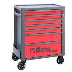 Carrinho para ferramentas com 7 gavetas vermelho - RSC24/7 