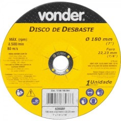 Disco de desbaste 180 x 6,4 x 22,23 mm  Disco de desbaste 180 x 6,4 x 22,23 mm