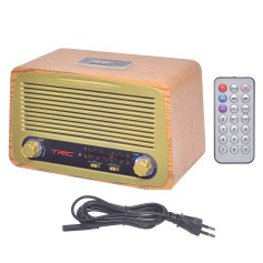 Caixa de som portátil retrô 35W RMS com Bluetooth Radio AM/FM - TRC 212 Caixa de som portátil retrô 35W RMS com Bluetooth Radio AM/FM - TRC 212