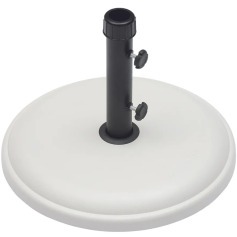 Base para guarda-sol e ombrelone em concreto branco 16 kg - 26301 Base para guarda-sol e ombrelone em concreto branco 16 kg - 26301