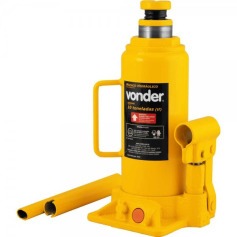 Macaco hidrulico tipo garrafa capacidade de 10 toneladas amarelo