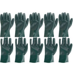 Kit 5 pares de luva de pvc spera com forro 26 cm - PAV 0026