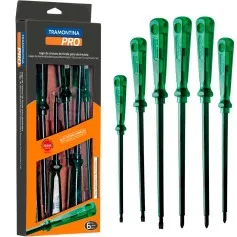 Jogo de chave fenda e phillips isolada com 6 peças - Easy Grip