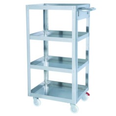 Carrinho para ferramentas aberto em inox c 4 prateleiras Carrinho para ferramentas aberto em inox c 4 prateleiras