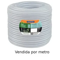 Mangueira cristal reforçada para jardim de 1/2