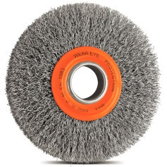 Escova de aço circular ondulada 6 x 3/4 Escova de aço circular ondulada 6 x 3/4