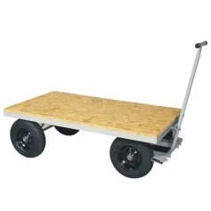 Carro plataforma com tampo em madeira capacidade de 800 kg - TM-71