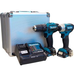 Combo Furadeira Parafusadeira + Parafusadeira de Impacto a bateria 12V com maleta - CLX228SAX Combo Furadeira Parafusadeira + Parafusadeira de Impacto a bateria 12V com maleta - CLX228SAX