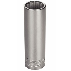 Soquete estriado longo 18 mm encaixe 1/2 Soquete estriado longo 18 mm encaixe 1/2