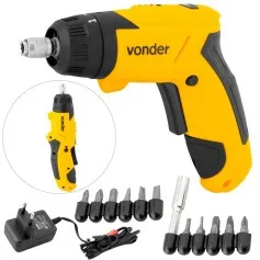Parafusadeira a bateria articulada 3,6V com kit 12 acessórios - PBV 120