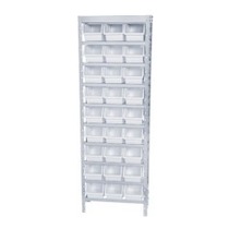 Estante em inox com 27 gavetas n� 5 branca - EI27/5B