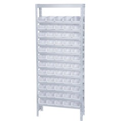 Estante em inox com 60 gavetas n° 3 branca - EI60/3B Estante em inox com 60 gavetas n° 3 branca - EI60/3B