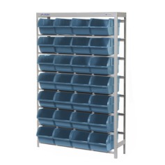 Estante metálica com 28 gavetas n° 7 azul - EP28/7A Estante metálica com 28 gavetas n° 7 azul - EP28/7A