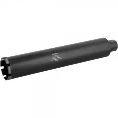 Broca coroa diamantada para perfuratriz 76 x 450 mm rosca 1.1/4
