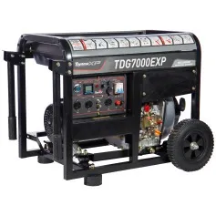 Gerador de energia 6 kva a diesel bivolt partida elétrica - TDG7000EXP