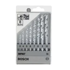 Jogo de broca para concreto 3 a 10 mm com 8 peças - CYL-1