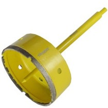 Serra copo diamantada 110 mm com haste encaixe 3/8 Serra copo diamantada 110 mm com haste encaixe 3/8