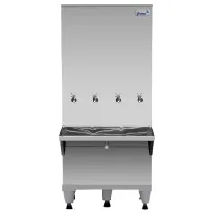 Bebedouro industrial de coluna 200 litros em aço inox 