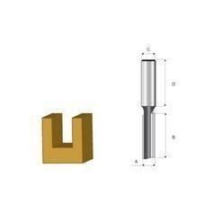 Fresa paralela dupla 12 x 32 mm haste de 6 mm