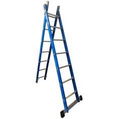 Escada de fibra de vidro 7 / 12 degraus 2,20 x 3,80 m modelo multiuso - TEAFP Escada de fibra de vidro 7 / 12 degraus 2,20 x 3,80 m modelo multiuso - TEAFP