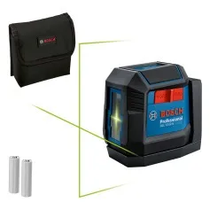 Nível a laser verde 2 linhas alcance de 12 m com suporte giratório acoplado - GLL 12-22 G
