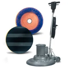 Enceradeira industrial 3/4 hp 510 mm com escova nylon e suporte de disco - CL510 PLUS