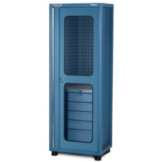 Arm�rio para ferramentas com 5 gavetas chapa perfurada e porta em vidro - AM-1020