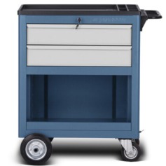 Carrinho para ferramentas com 2 gavetas semi fechado - CR-100 Carrinho para ferramentas com 2 gavetas semi fechado - CR-100