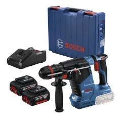 Martelete Perfurador e Rompedor a bateria 18V Brushless com 2 baterias - GBH 187-LI