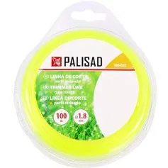 Fio de nylon redondo 1,8 mm x 100 metros para aparadores e roçadeiras - 9684655