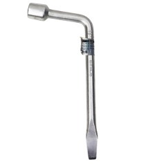 Chave de roda tipo L com espátula 19 mm em aço carbono - 1422455 Chave de roda tipo L com espátula 19 mm em aço carbono - 1422455