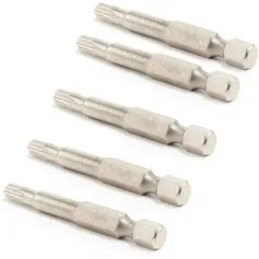 Jogo de bits hexalobular T30 x 50 mm encaixe 1/4