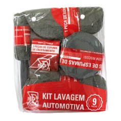 Kit de lavagem automotiva com 9 pe�as