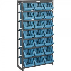 Estante metlica com gavetas 21 gavetas n 7 modelo prtico azul 