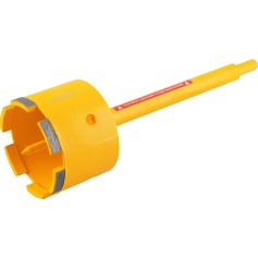 Serra copo diamantada 75 mm com haste Serra copo diamantada 75 mm com haste