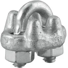 Grampo para cabo de aço em aço carbono 1/8
