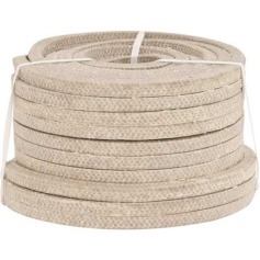 Gaxeta de algodo quadrada ensebada 1/4