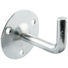 Suporte para corrim�o redondo tipo gancho 1/2