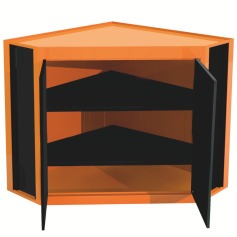 Painel para ferramentas com 2 pontas canto em L