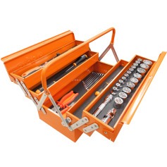 Jogo de ferramentas para uso geral com 61 peças com maleta - Kit Pro 1  Jogo de ferramentas para uso geral com 61 peças com maleta - Kit Pro 1