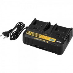 Carregador de bateria duplo 18V intercambiável - ICBV 1841 Carregador de bateria duplo 18V intercambiável - ICBV 1841