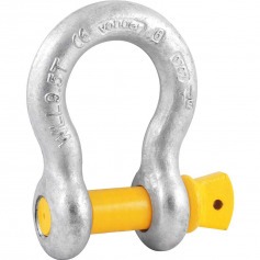 Manilha curva para cabo de a�o 1.1/8