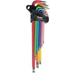 Jogo de chave hexalobular longa T10 a T50 9 pe�as - 08046