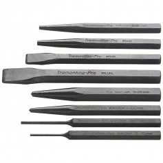 Jogo de talhadeira, puno e saca-pinos com 8 peas