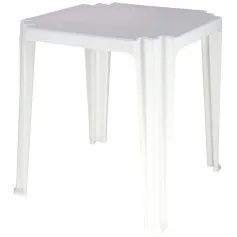 Mesa em polipropileno branco - Tambaú