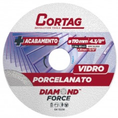 Disco diamantado para porcelanto e vidro 110mm - 62796